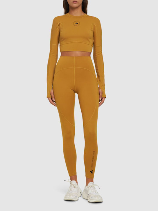 adidas By Stella McCartney: Top True Strength in techno riciclato - women_1 | Luisa Via Roma