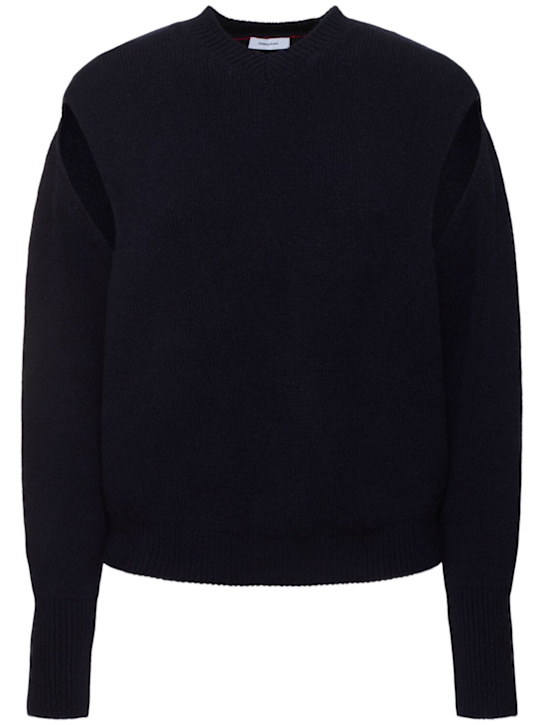 Ferragamo: Cashmere blend cutout sweater - women_0 | Luisa Via Roma