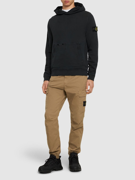 Stone Island: Cotton hoodie - men_1 | Luisa Via Roma