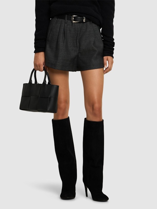 Sergio Rossi: 90mm Suede tall boots - women_1 | Luisa Via Roma