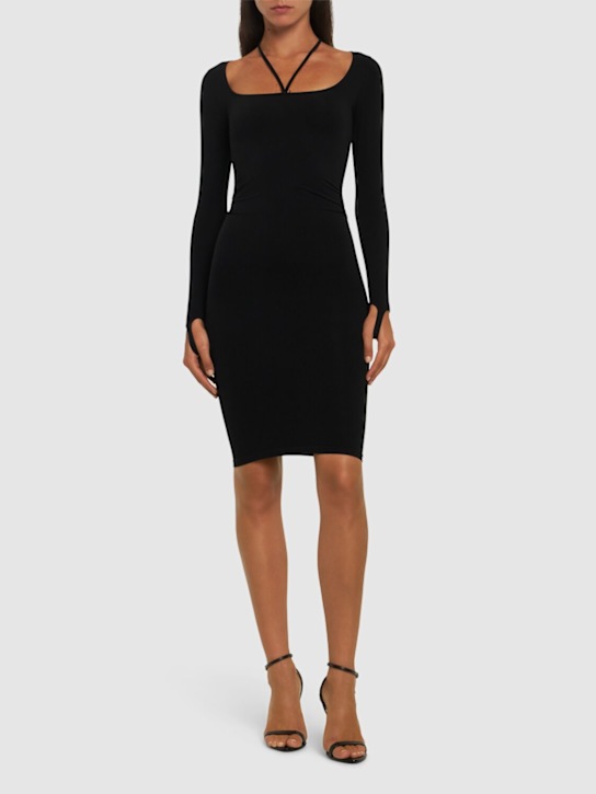 Sculpting jersey midi dress - Thumbnail 2