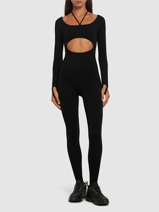 Sculpting jersey cut-out jumpsuit - Thumbnail 2