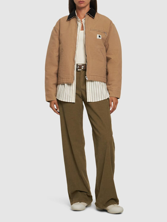 Carhartt WIP: OG Detroit Dearborn canvas jacket - women_1 | Luisa Via Roma