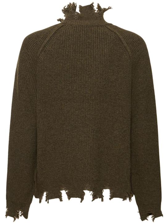 Andersson Bell: Roghen distressed turtleneck sweater - men_4 | Luisa Via Roma