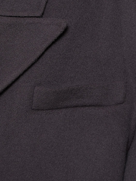 The Frankie Shop: Paxton wool blend coat - Grey - men_3 | Luisa Via Roma