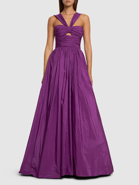 Zuhair Murad: ドレープタフタドレス - women_1 | Luisa Via Roma