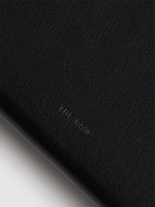 The Row: Evening shiny leather clutch - Black - women_3 | Luisa Via Roma