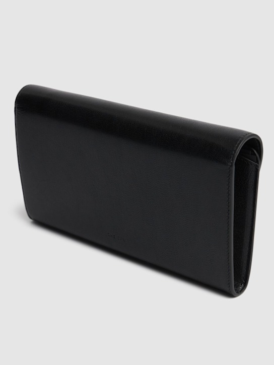 The Row: Evening shiny leather clutch - Black - women_4 | Luisa Via Roma