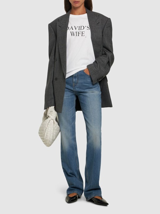 Victoria Beckham: オーガニックコットンジャージーTシャツ - women_1 | Luisa Via Roma