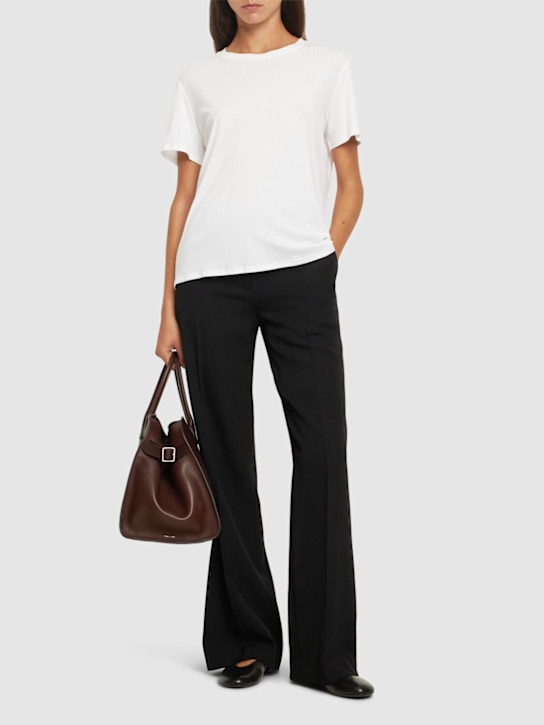 The Row: Wesler コットンジャージーTシャツ - ホワイト - women_1 | Luisa Via Roma