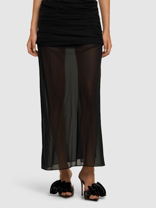 Gianvito Rossi: 105mm Gabrielle patent leather mules - women_1 | Luisa Via Roma