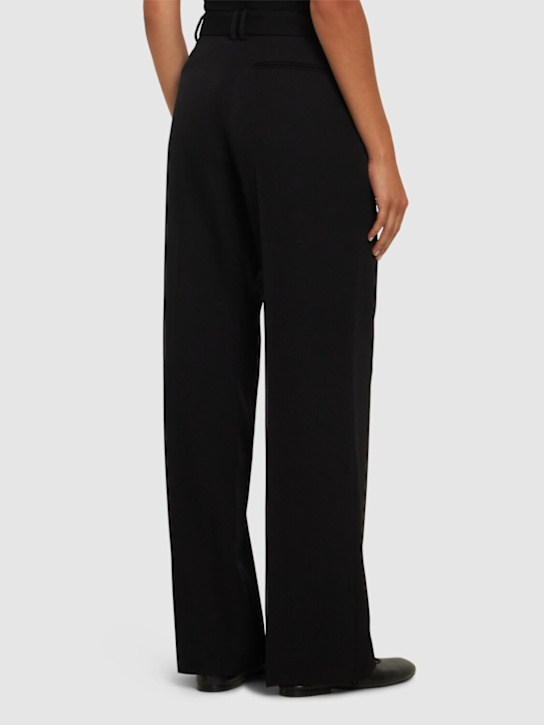The Row: Encore grain de poudre阔腿裤 - 黑色 - women_2 | Luisa Via Roma