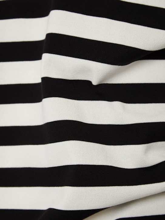 Dolce&Gabbana: Striped cotton knit top - White/Black - men_3 | Luisa Via Roma