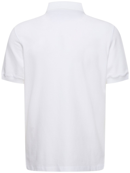 Brunello Cucinelli: Brunello Cucinelli logo piquet polo - White - men_4 | Luisa Via Roma