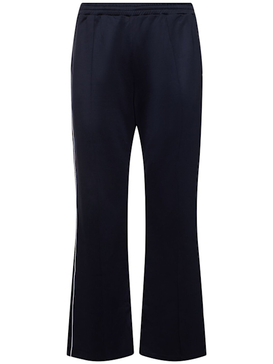 Valentino: Double cotton blend jersey track pants - men_0 | Luisa Via Roma