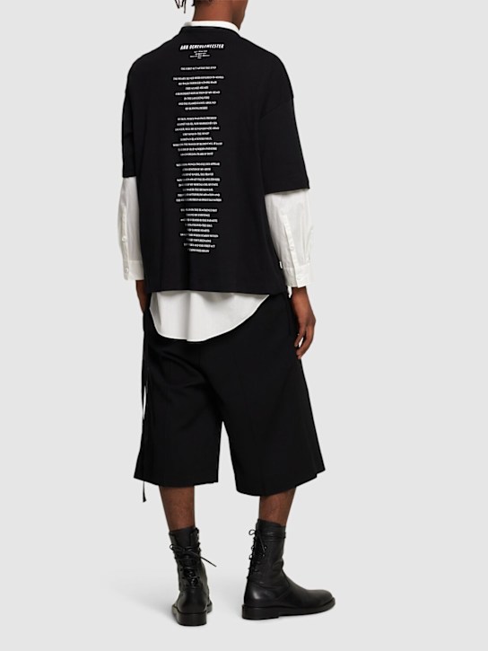 Ann Demeulemeester: Dieter loose fit FW24 poem t-shirt - men_1 | Luisa Via Roma