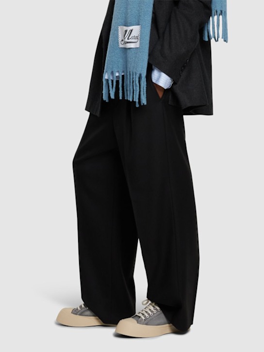 Marni: Pablo leather low top sneakers - men_1 | Luisa Via Roma