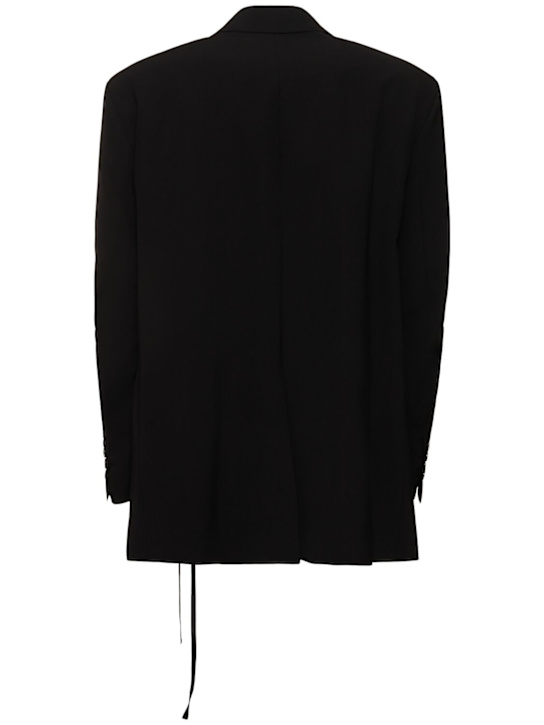 Ann Demeulemeester: Anthoon tailored wool blend blazer - men_4 | Luisa Via Roma