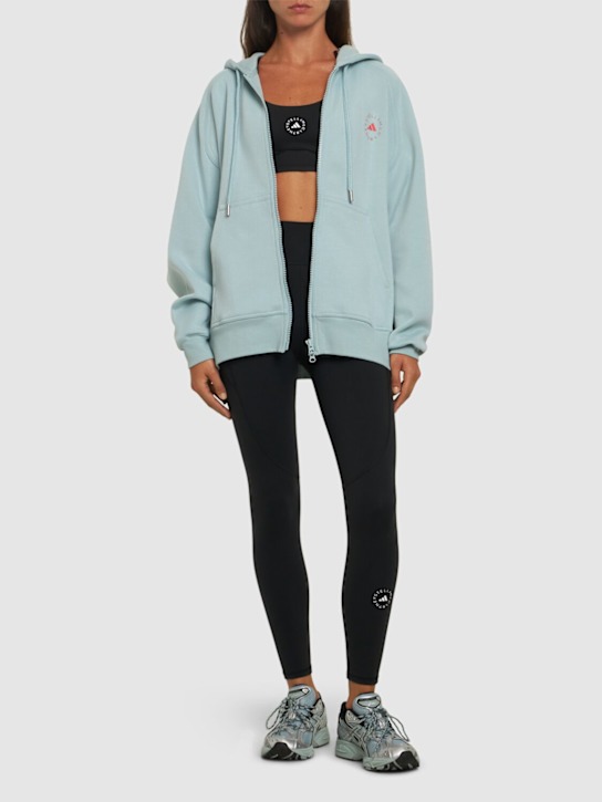 adidas By Stella McCartney: Full zip hoodie - women_1 | Luisa Via Roma