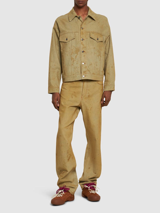 MSGM: Tea wash denim jeans - men_1 | Luisa Via Roma