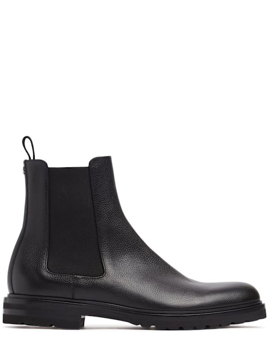 Dolce&Gabbana: Altavilla leather Chelsea boots - men_0 | Luisa Via Roma