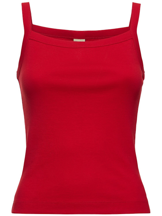 Flore Flore: May Cami有机棉罗纹背心 - 红色 - women_0 | Luisa Via Roma