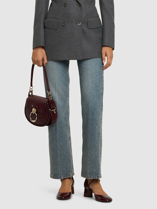 Sergio Rossi: 50mm Patent leather pumps - women_1 | Luisa Via Roma