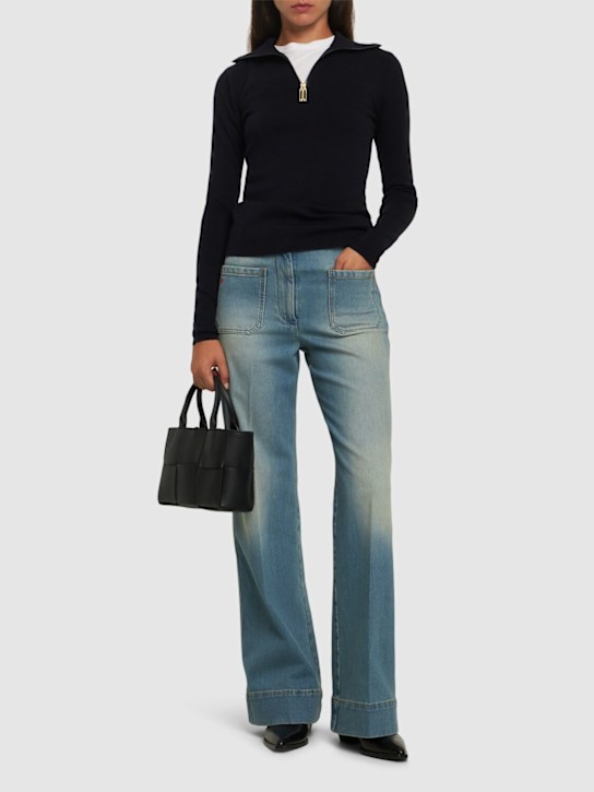 Victoria Beckham: Alina high-rise flared jeans - women_1 | Luisa Via Roma