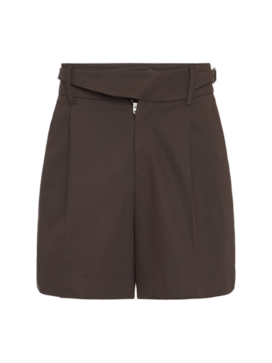 Dolce&Gabbana: Stretch gabardine Bermuda shorts - men_0 | Luisa Via Roma