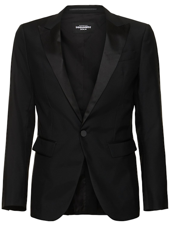 Dsquared2: Berlin wool & silk blazer - men_0 | Luisa Via Roma