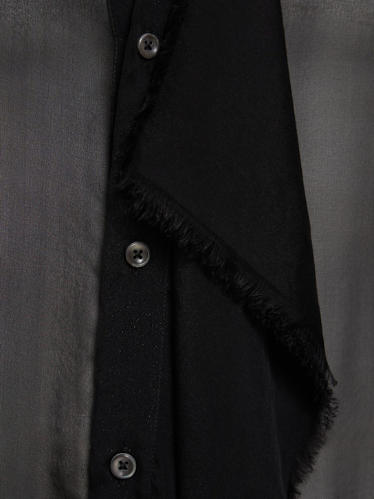 Ann Demeulemeester: Bjarn silk sheer shirt - men_3 | Luisa Via Roma