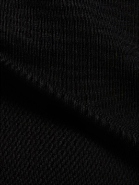 Flore Flore: Max Tee organic cotton rib l/s t-shirt - Black - women_3 | Luisa Via Roma