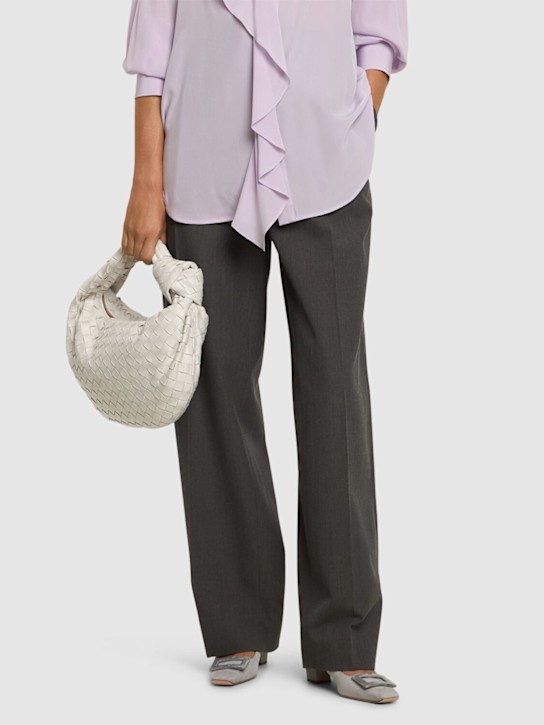 Roger Vivier: 45mm Belle Vivier suede pumps - women_1 | Luisa Via Roma