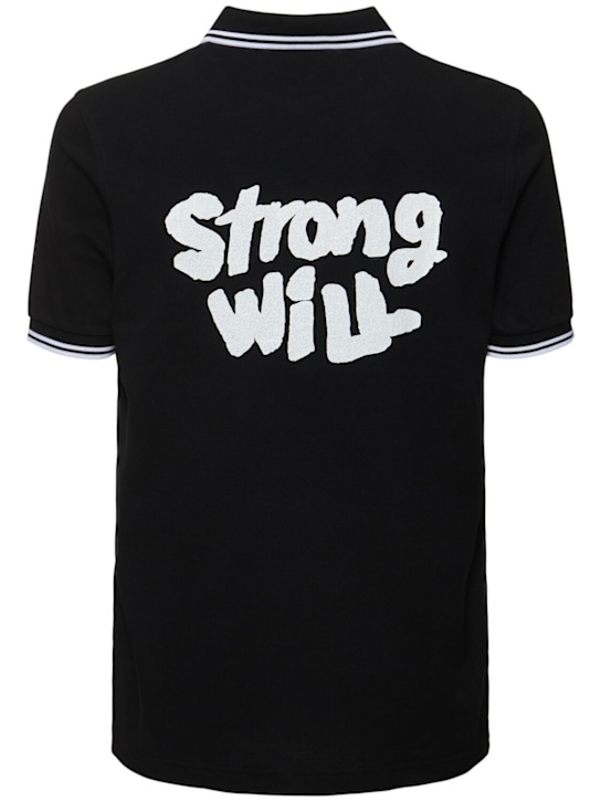 Comme des Garçons Shirt: Fred Perry x Strong Will polo - men_1 | Luisa Via Roma