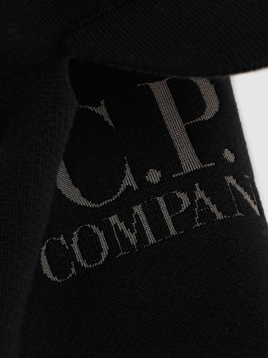 C.P. Company: Extrafine merino wool cap - Black - men_1 | Luisa Via Roma