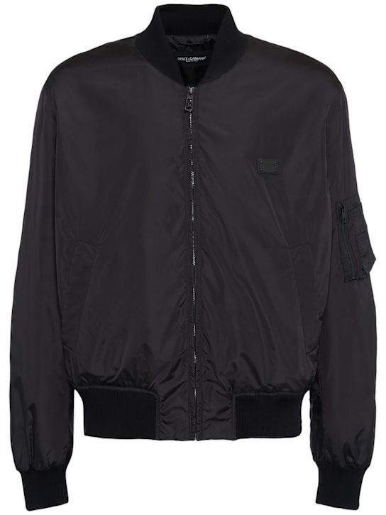 Dolce&Gabbana: Nylon bomber jacket - men_0 | Luisa Via Roma