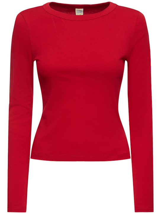 Flore Flore: T-Shirt aus Bio-Baumwolle - Rot - women_0 | Luisa Via Roma