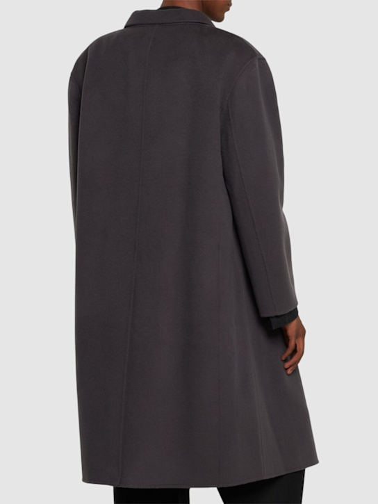 The Frankie Shop: Paxton wool blend coat - Grey - men_2 | Luisa Via Roma
