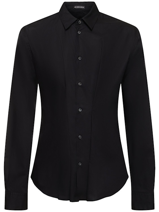 Ann Demeulemeester: Thorben cotton fitted shirt - men_0 | Luisa Via Roma