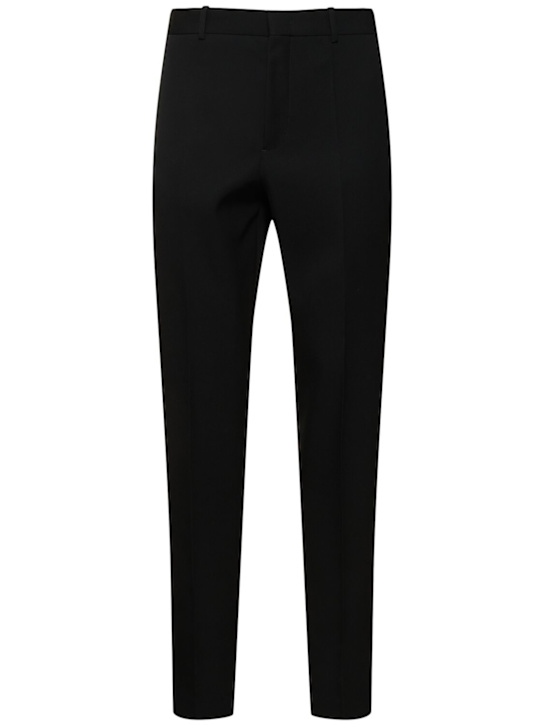 Jil Sander: Sharp wool gabardine pants - men_0 | Luisa Via Roma
