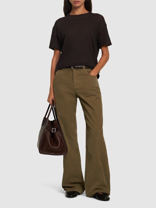 The Row: Lila cashmere knit short sleeve top - women_1 | Luisa Via Roma