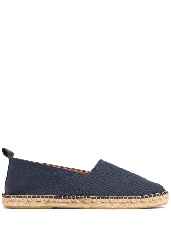 Frescobol Carioca: Helio cotton canvas espadrilles - Navy - men_0 | Luisa Via Roma