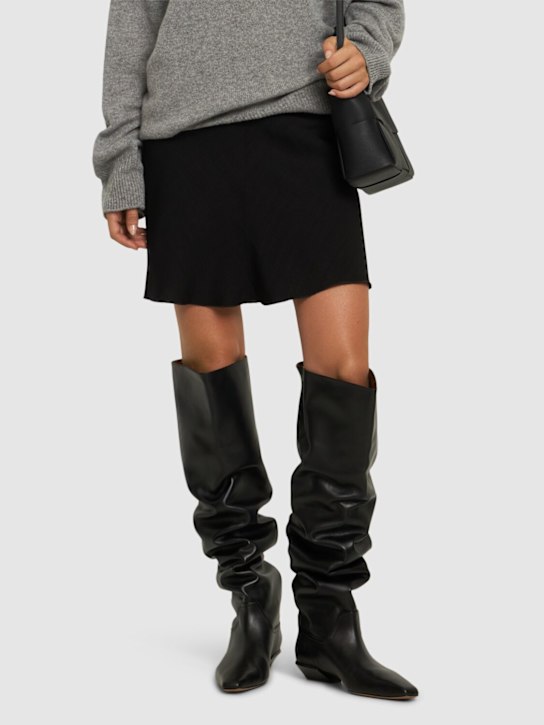 Paris Texas: 25mm Bettina over-the-knee leather boots - women_1 | Luisa Via Roma