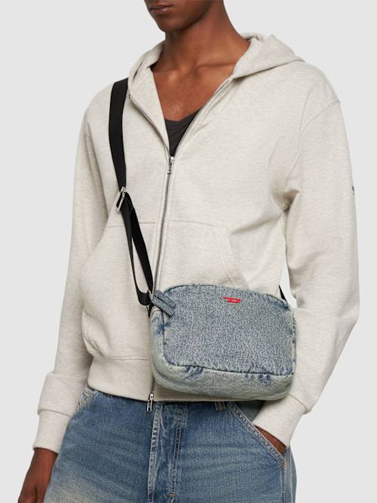 Diesel: Rave denim camera bag - men_1 | Luisa Via Roma