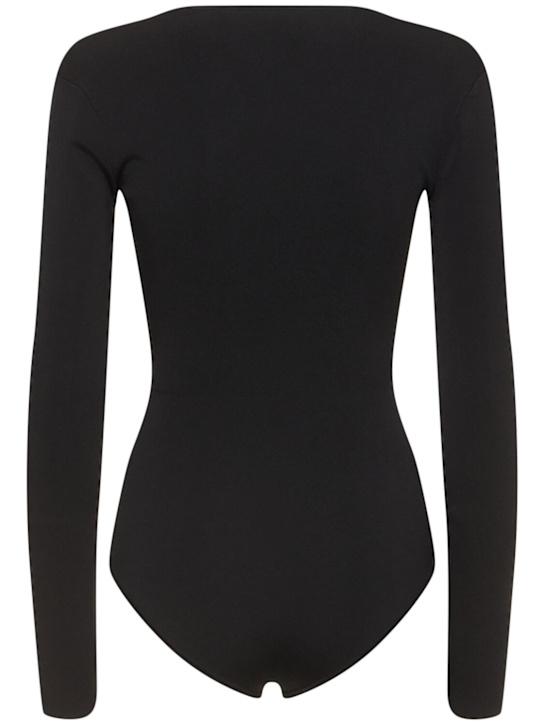 Christopher Esber: Bracket viscose blend jersey bodysuit - Black - women_4 | Luisa Via Roma