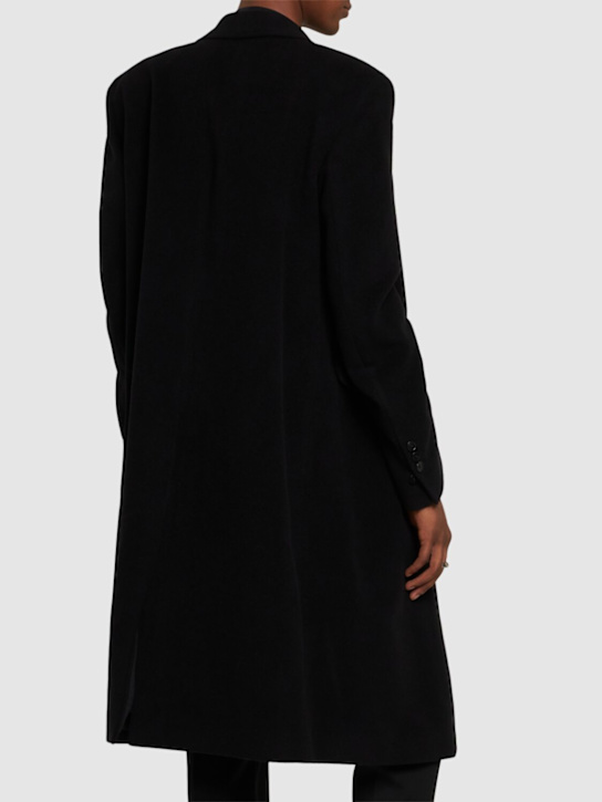 Ann Demeulemeester: Cappotto in panno di lana e cashmere - men_2 | Luisa Via Roma