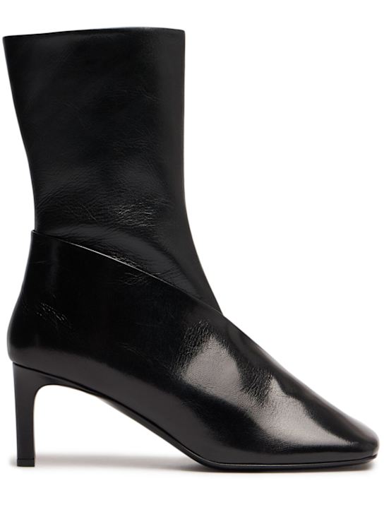 Jil Sander: 65mm Leather ankle boots - women_0 | Luisa Via Roma