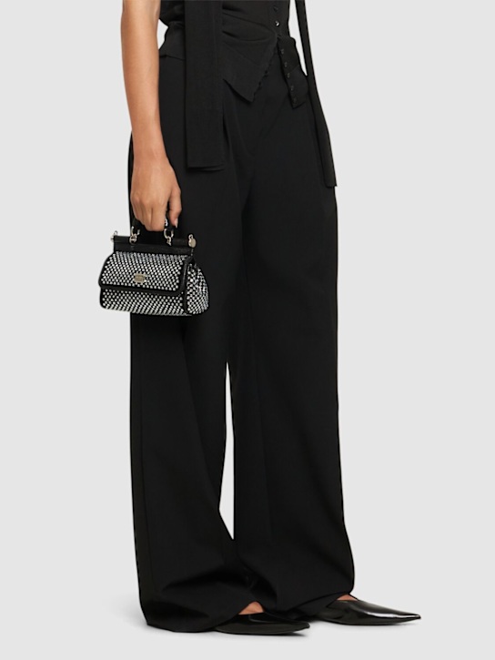 Dolce&Gabbana: Small Sicily Elongated crystals bag - women_1 | Luisa Via Roma