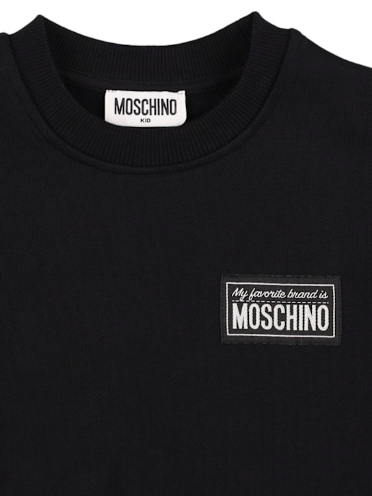 Moschino: コットンスウェットシャツ - kids-boys_1 | Luisa Via Roma