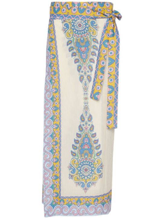 Etro: Bedruckter Sarong-Rock aus Seide - women_0 | Luisa Via Roma